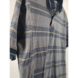 Vintage Slazenger Polo Shirt Mens 2XL Striped Golf Elite Performance 100% Cotton